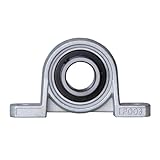 Paliers à air Pack de 2 unités de boîtier montées sur boîtier en alliage de zinc à alésage de 25 mm KP005 avec inserts sphériques