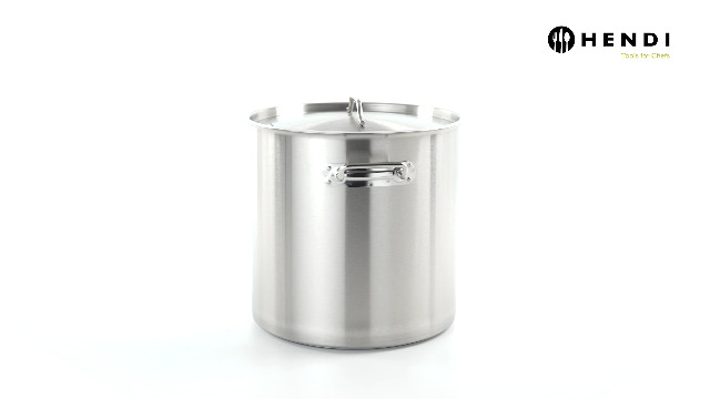 Pentola Professionale HENDI Da 25L In Acciaio Inox - Coperchio Incluso Per Cucine Professionali - Foto 4