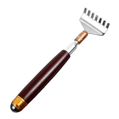 PATKAW 2 Piezas Rascador Telescópico Ventosas Faciales Tazas De Masaje Desencadenar Gancho Rascador De Picor De Espalda Peleón Bolígrafo Dispositivos Apoyo Galleta Coffee Acero Inoxidable