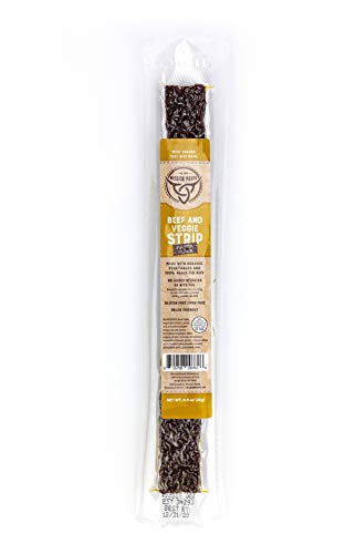 Mission Meats Keto Grass Fed Fajita Beef & Organic Veggie Strips - Gluten Free, No MSG, Sugar free, Non GMO, Nitrate Nitrite Free, Paleo Healthy Natural Meat Strip Beef Jerky (48 Count) - Thumbnail 2
