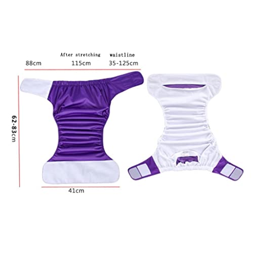 Newmind Fralda de tecido ajustável para adultos, casaco de TPU reutilizável, tamanho grande, imperme