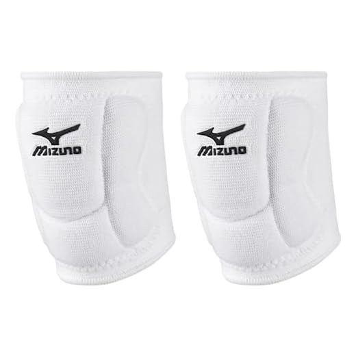 Mizuno LR6 Volleyball Kneepad, White, Medium
