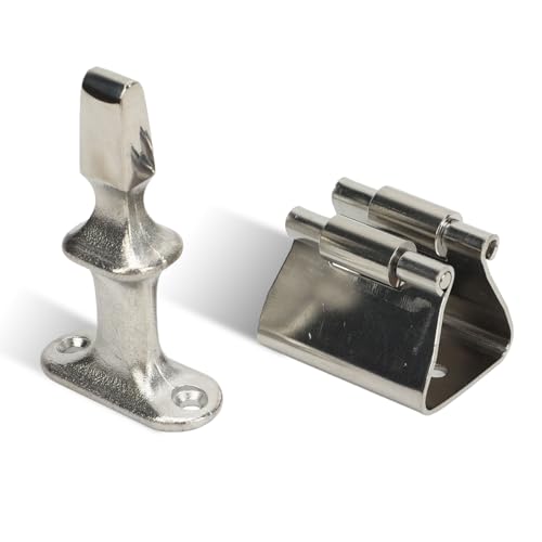 WOOXGEHM Türstopper und Bootshalterung Aus Edelstahl mit Glatter Oberfläche, Marine Türstopper Klemmvorrichtung für Boote, Yachten und Wohnmobile, Hardware Zubehör