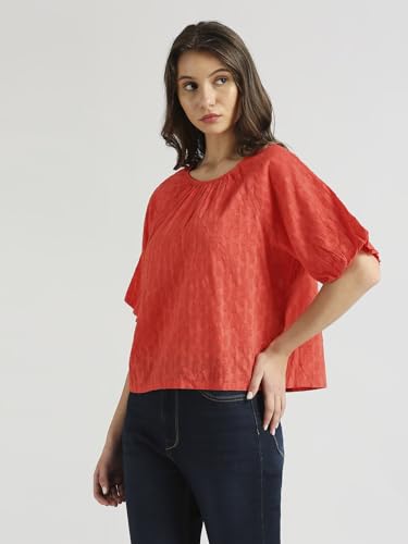 Image of Pepe Jeans Women's Cotton Floral Relaxed Fit T-Shirt