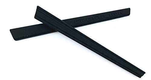 NicelyFit Replacement Temple Ear Socks for Oakley Crosslink Pitch Eye Glass Frame (Black)
