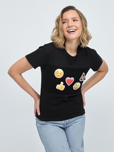 Women's Cotton T-Shirts with Stickers Medium