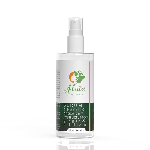 Alaia Cosmetics Ginger & Olive Hair Serum, Restructuring & Anti-Fall Treatment, 4 oz