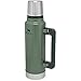 Stanley Classic Legendary Botella Termica 1.4L / 1.5QT Hammertone Green – Termo Cafe - Cantimplora Acero Inoxidable - Sin BPA - Mantiene Frío o Calor 40 Horas - Apto Para Lavavajillas