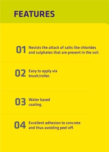 Image of DR. FIXIT BITUFIX, Below Ground Waterproofing - 20 KG, for Damp Proofing course like Footing, Masonry Wall, Neck Columns, and Plinth Beam & DPC. Resist Salt Attacks.