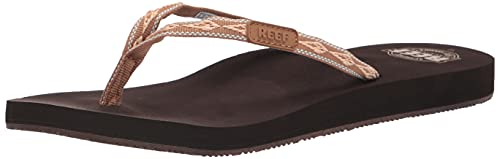 Reef Women's Ginger Sandals, Brown/Peach, 9
