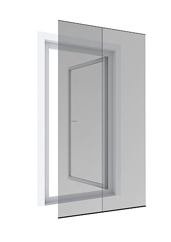 Windhager Moustiquaire pour porte Basic 04507 - Anthracite - 100 x 210 cm Noir