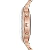 Fossil Women's 42mm Charter Stainless Steel Hybrid HR Smart Watch, Color: Rose Gold Glitz (Model: FTW7012)