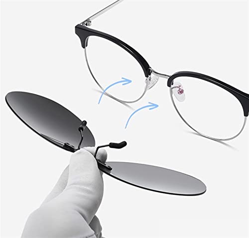 ZENYS Polarized Men and Women Ultralight Sunglasses Clip-on Sports Driving Outdoor Sunglasses Clip-on (Color : A, Size : 1)3