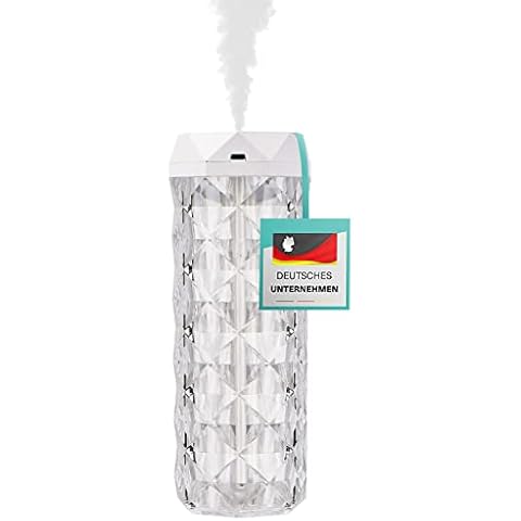 hleo Premium Qualität Luftbefeuchter zur Raumbefeuchtung und Raumbeduftung mit Aromaölen anwendbar. GBR Farben LED als Nachtlicht. Diffuser Humidifier für Schlafzimmer Cover