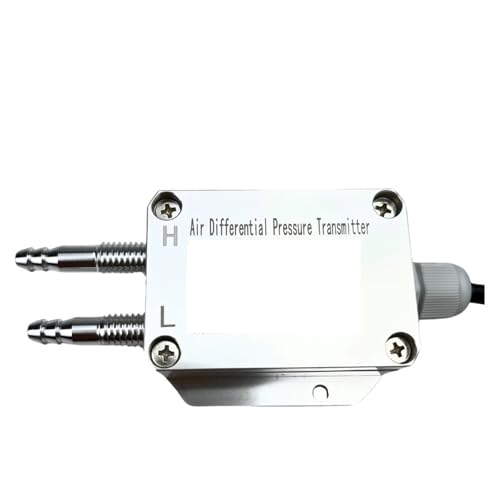 BAFEIYA Differenzdrucksensor for Luft, Gas und Wind, Messumformer 4-20mA, Differenzdruckmessgerät(0-50Pa)