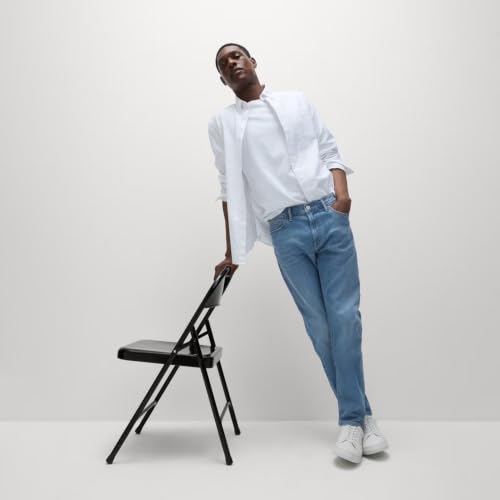 Image of Marks & Spencer Mens Light Wash Mid Rise Slim Fit Jeans