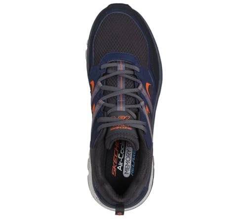 Skechers Extra Wide Fit Man Relaxed Fit D'Lux Journey Shoe 237192 Color Navy/Orange US Size 11.52