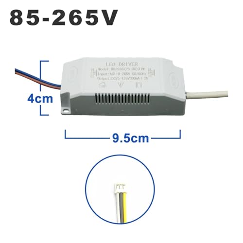 Driver LED constant 300mA à puissance variable pour plafonniers