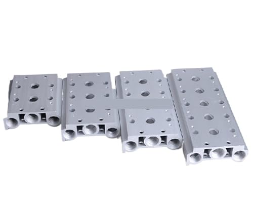 Plaque de base pneumatique 200M-6F pour monter 6 vannes 3V - 3
