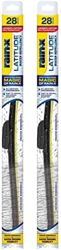 Rain-X 5079282-2 Latitude 2-In-1 Water Repellent Wiper Blades, 28 Inch Windshield Wipers (Pack Of 2), Automotive Replacement Windshield Wiper Blades With Patented Repellency Formula Thumbnail