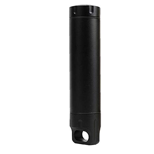 Emergency Capsule Bottle Seal Capsule Bottle Outdoor Equipment Sealed Tank Aluminum Alloy Black Waterproof Canister Container
