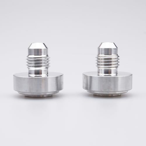 Tapón de aluminio AN4 soldable y resistente para tanques de combustible, rosca macho 2