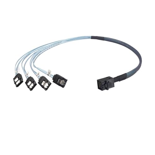 Cable interno S/AS HD 12G SFF8643 a 4 SATA 0.5m miniatura 4