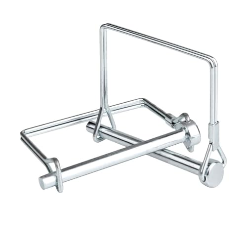 Rohrklappsplinte, 5 Stück Einen Splinte 8mm Klappsplint, Sicherungsstift mit quadratischem Schaft, Rechteck Karbonstahl Sicherungssplint, für Zapfhecken, Anhängerkupplungen und Garten