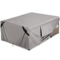 Kylinlucky Patio Furniture Covers Waterproof Fits up to 126L x 63W x 28H inches,Outdoor Sectional Sofa Set Rectangular Table and Chair Cover Grey