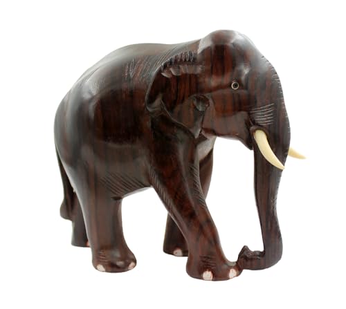 Image of ELEPHANT - WOODEN SHOWPIECE - ROSEWOOD (HANDMADE) (5 INCH)