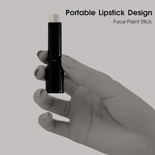 Image of BADCOLOR Grey Face Body Paint Stick, Cream Gray Eye Black Full Body Paint Sticks, Professional Face Paint for Halloween SFX Makeup Cosplay Joker Zombie Vampire Costume Parties