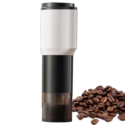 Burr Coffee Grinder Electric - Coffee Grinder, Mini Grinder | Electric Cordless Burr Mill for Beans and Spices, Rechargeable Coffee Machine with USB Charging Quiet Design for Travel and Camping