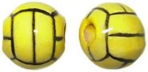 20pcs 13mm Water Polo Ball Ceramic Hand Painted
