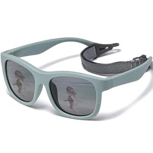 Musivon Baby Sonnenbrille 6 monate - 2.5 Jahre, Polarisierte Kinder Sonnenbrille Flexibler Rahmen fur Jungen Mädchen