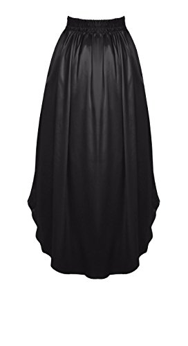 Victorian Steampunk Gothic Women's Satin & Lace Skirt2