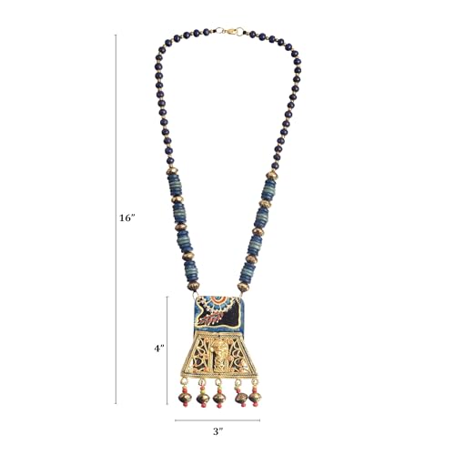 Image of AAKRITI ART CREATIONS Handcrafted Tribal Dhokra & Royal Brass Necklace Collection | Queen, Cleopatra & Heritage-Inspired Statement Jewelry | Artisan Ethnic Necklaces for Women