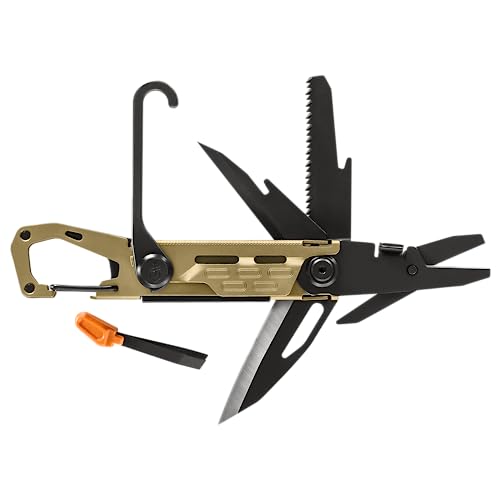 Gerber Gear Stake Out 11-in-1 Multi-tool - 2.2" Plain Edge Blade, Tent Stake Puller, Carabiner Carry - EDC Gear and Equipment - Bronze - Image 3
