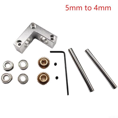 Rotor de ángulo recto de 90 grados para conectar ejes de 5 mm a 4 mm 5
