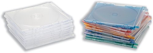 Compucessory CCS95509 - Caja para CD Slim 1 Disco 125x 5 x 124 mm Pack de 100 Cover