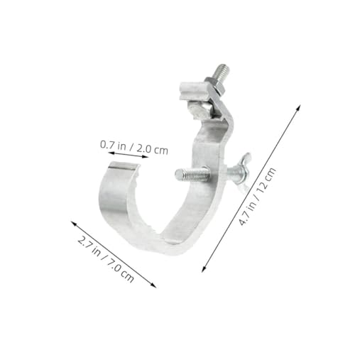Pinces éclairage scène aluminium argenté pour supports DJ et projecteurs