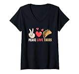 Photo Gallery tacos cuore di pace maglietta con collo a v Photo Gallery tacos cuore di pace maglietta con collo a v