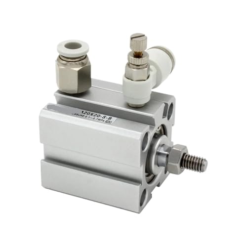 Cylindre pneumatique SA25X20 compact double effet avec filetage mâle