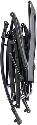 Espreguiçadeira leve, cadeira de balanço dobrável reclinável ao ar livre ajustável assento balancim