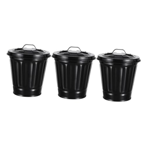 3Pcs Linda Caneca de Escritorio con Tapa Versátil para Oficina