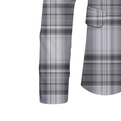 Blazer imprimé graphique 3D veste homme légère décontractée 1 bouton chic