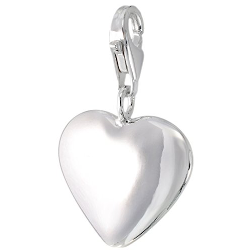 Melina Charm Colgante Corazón maciza brillante plata 925 1801764