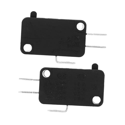 Operitacx 2Piezas Interruptor de para Electrodomésticos de Microinterruptor para Horno Microondas y Frigorífico Compatible con Diversas y