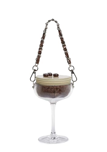 Sac à main Espresso Martini Current Mood - Pochette de créateur originale avec fermeture éclair