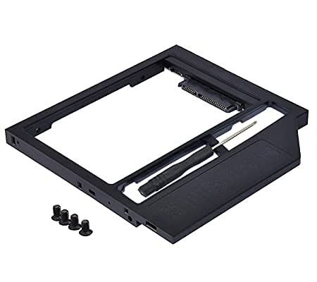 Witamy SATA 2nd Optical Bay 2.5'' Hard Drive | Hard Disk | HDD | SSD Caddy for 9.5mm Unibody Apple MacBook Pro A1278, A1286, A1297 CD/DVD-ROM