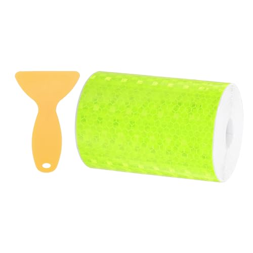 Ruban réfléchissant vert vif PATIKIL 10cm x 10m adhésif haute visibilité pour sécurité